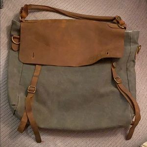 Street Level gray and brown bag/satchel